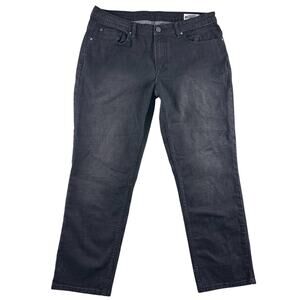 Buffalo David Bitton Jackson Buckle Straight Stretch Black Jeans Mens 36 x 30